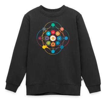 Diagramm eines Atoms - Kinder Premium Organic Sweatshirt - Schwarz - Vorne - AI Model Kid Female (0cm)