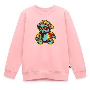 Horror Scary Bear Halloween Chilling Charlie - Kids Premium Organic Sweatshirt - rose - Front - AI Model Kid Female (0cm)