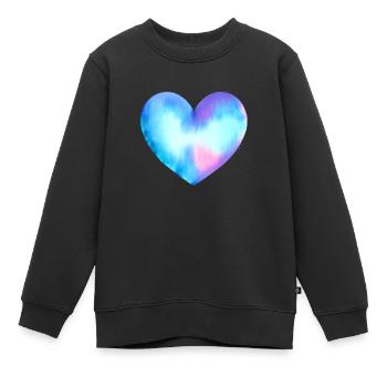 Valentinstag Hochzeit Liebe Verlobung Muttertag - Kinder Premium Organic Sweatshirt - Schwarz - Vorne - AI Model Kid Female (0cm)