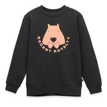 Royauté des rongeurs - Sweat Premium enfant bio - noir - Devant - AI Model Kid Female (0cm)