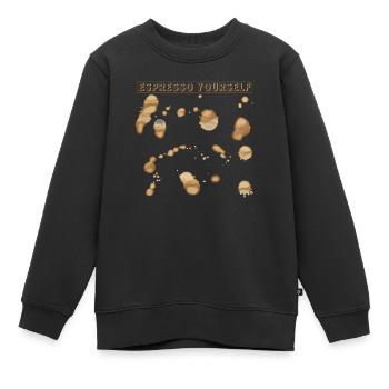 Espresso vous-même - Sweat Premium enfant bio - noir - Devant - AI Model Kid Female (0cm)