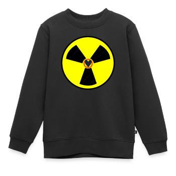 Radioaktive Gefahr - Kinder Premium Organic Sweatshirt - Schwarz - Vorne - AI Model Kid Female (0cm)