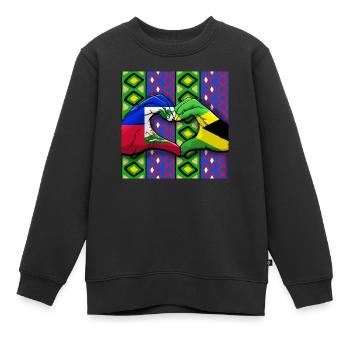 Haiti Haitianer Jamaika Kombination I Geschenk - Kinder Premium Organic Sweatshirt - Schwarz - Vorne - AI Model Kid Female (0cm)