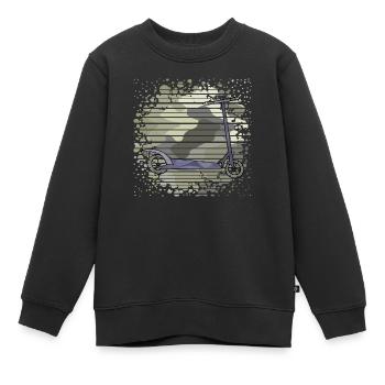Roller - Kinder Premium Organic Sweatshirt - Schwarz - Vorne - AI Model Kid Female (0cm)