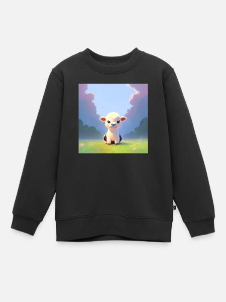 BÉBÉ COW - Sweat Premium enfant bio - noir