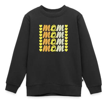 Mama Mama Mama - Muttertagsgeschenke - Kinder Premium Organic Sweatshirt - Schwarz - Vorne - AI Model Kid Female (0cm)