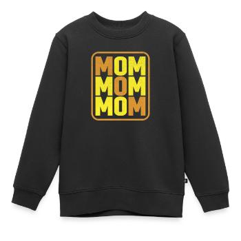 Mama Mama Mama - Muttertagsgeschenke - Kinder Premium Organic Sweatshirt - Schwarz - Vorne - AI Model Kid Female (0cm)