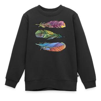 Stylo - Sweat Premium enfant bio - noir - Devant - AI Model Kid Female (0cm)