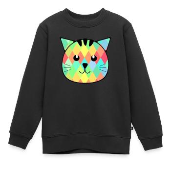 Der kleine Kater Otto - Kinder Premium Organic Sweatshirt - Schwarz - Vorne - AI Model Kid Female (0cm)
