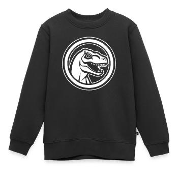 Dino Dinosaurier Dinosaurs Paläontologie - Kinder Premium Organic Sweatshirt - Schwarz - Vorne - AI Model Kid Female (0cm)