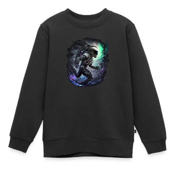 Weltraum-Mann - Kinder Premium Organic Sweatshirt - Schwarz - Vorne - AI Model Kid Female (0cm)
