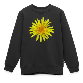 Wiesenpippau Löwenzahn - Kinder Premium Organic Sweatshirt - Schwarz - Vorne - AI Model Kid Female (0cm)