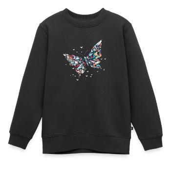 Origami Schmetterling Japanische Kunst - Kinder Premium Organic Sweatshirt - Schwarz - Vorne - AI Model Kid Female (0cm)