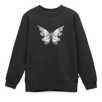Origami Schmetterling Japanische Kunst - Kinder Premium Organic Sweatshirt - Schwarz - Vorne - AI Model Kid Female (0cm)