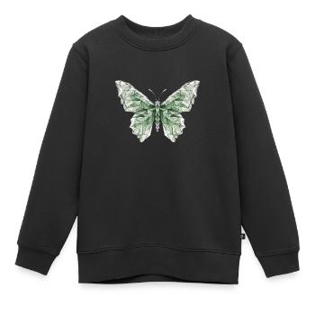 Origami Schmetterling Japanische Kunst - Kinder Premium Organic Sweatshirt - Schwarz - Vorne - AI Model Kid Female (0cm)