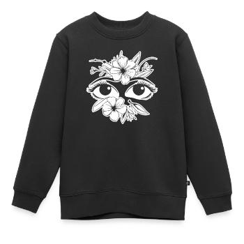 Auge Augen Augenarzt - Kinder Premium Organic Sweatshirt - Schwarz - Vorne - AI Model Kid Female (0cm)