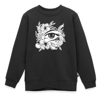 Auge Augen Augenarzt - Kinder Premium Organic Sweatshirt - Schwarz - Vorne - AI Model Kid Female (0cm)