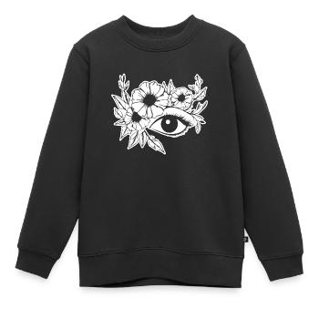 Auge Augen Augenarzt - Kinder Premium Organic Sweatshirt - Schwarz - Vorne - AI Model Kid Female (0cm)