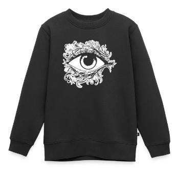 Auge Augen Augenarzt - Kinder Premium Organic Sweatshirt - Schwarz - Vorne - AI Model Kid Female (0cm)