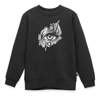 Auge Augen Augenarzt - Kinder Premium Organic Sweatshirt - Schwarz - Vorne - AI Model Kid Female (0cm)