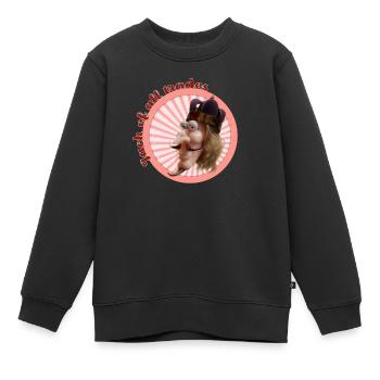 Touche-à-tout - Sweat Premium enfant bio - noir - Devant - AI Model Kid Female (0cm)