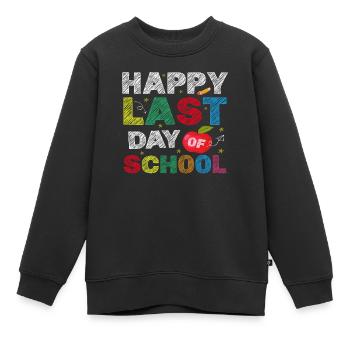 Happy Last Day Of School - Kinder Premium Organic Sweatshirt - Schwarz - Vorne - AI Model Kid Female (0cm)
