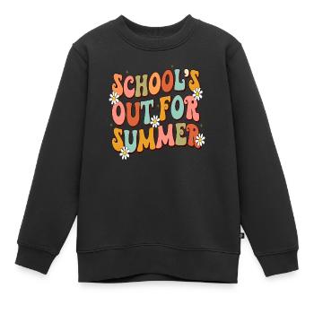 Abschlussfeier 2024 Abiturfeier - Kinder Premium Organic Sweatshirt - Schwarz - Vorne - AI Model Kid Female (0cm)