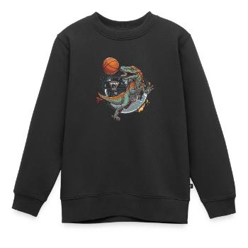 Raptor Baller - Sweat Premium enfant bio - noir - Devant - AI Model Kid Female (0cm)