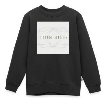 Tige intemporelle - Sweat Premium enfant bio - noir - Devant - AI Model Kid Female (0cm)