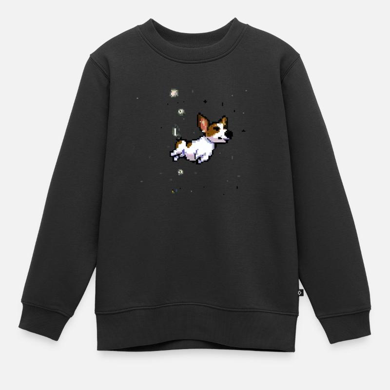 Jack Russell Terrier - Kinder Premium Organic Sweatshirt - Schwarz