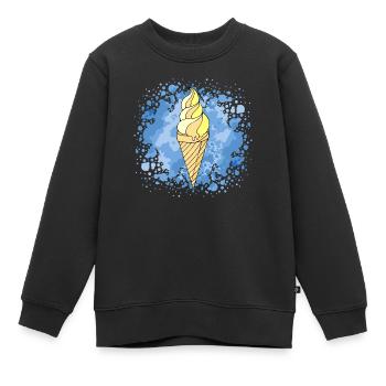 Eis - Kinder Premium Organic Sweatshirt - Schwarz - Vorne - AI Model Kid Female (0cm)