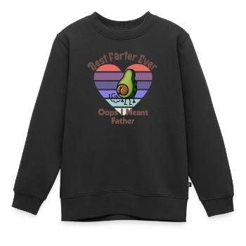 Bester Vater aller Zeiten - Kinder Premium Organic Sweatshirt - Schwarz - Vorne - AI Model Kid Female (0cm)