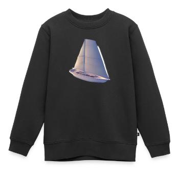 voilier voilier voilier voilier voilier voilier - Sweat Premium enfant bio - noir - Devant - AI Model Kid Female (0cm)