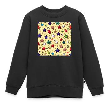 Jeder ist ein Star - Kinder Premium Organic Sweatshirt - Schwarz - Vorne - AI Model Kid Female (0cm)