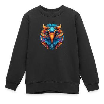 Fink Zeichnung Kunst - Kinder Premium Organic Sweatshirt - Schwarz - Vorne - AI Model Kid Female (0cm)