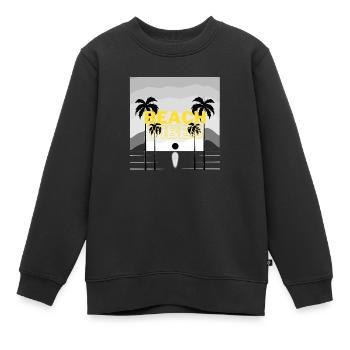 Beach 8 - Kinder Premium Organic Sweatshirt - Schwarz - Vorne - AI Model Kid Female (0cm)
