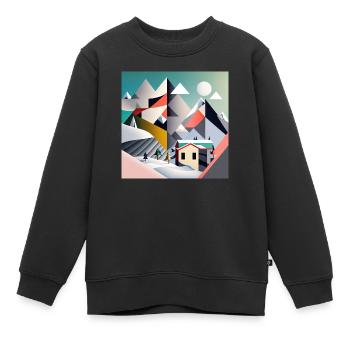 The Bauhaus Legacy - Kinder Premium Organic Sweatshirt - Schwarz - Vorne - AI Model Kid Female (0cm)