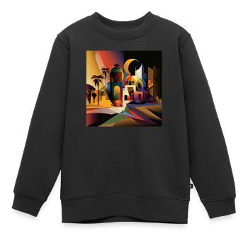The Bauhaus Legacy - Kinder Premium Organic Sweatshirt - Schwarz - Vorne - AI Model Kid Female (0cm)