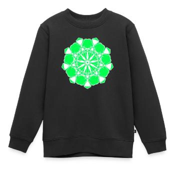 Modèle - Sweat Premium enfant bio - noir - Devant - AI Model Kid Female (0cm)