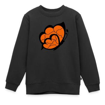 Modèle - Sweat Premium enfant bio - noir - Devant - AI Model Kid Female (0cm)