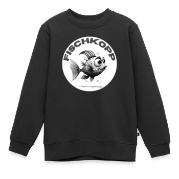 Fischkopp Norddeutschland - Kinder Premium Organic Sweatshirt - Schwarz - Vorne - AI Model Kid Female (0cm)