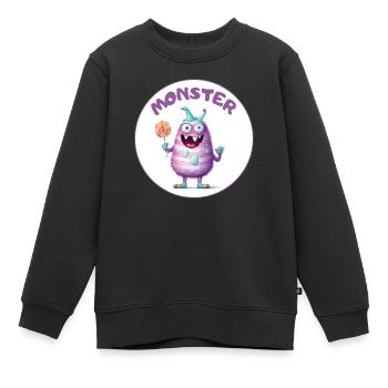 Monster - Kinder Premium Organic Sweatshirt - Schwarz - Vorne - AI Model Kid Female (0cm)