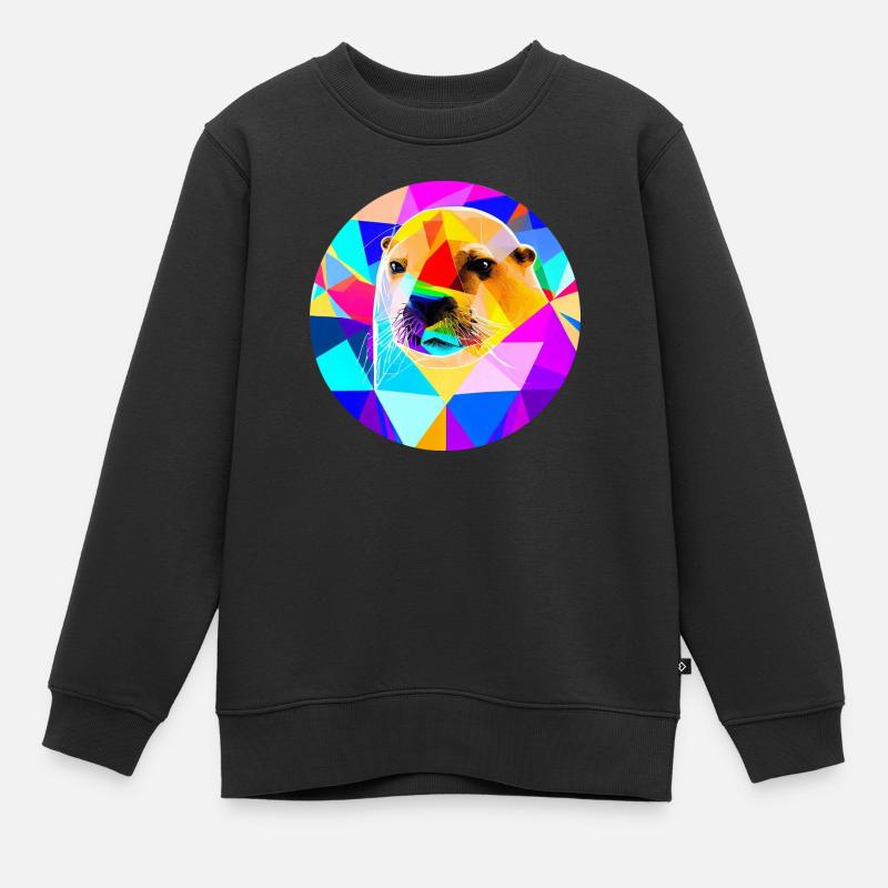 Otarie - Sweat Premium enfant bio - noir