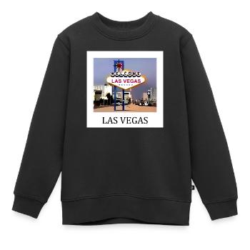 Cartel de Las Vegas - Sweat Premium enfant bio - noir - Devant - AI Model Kid Female (0cm)