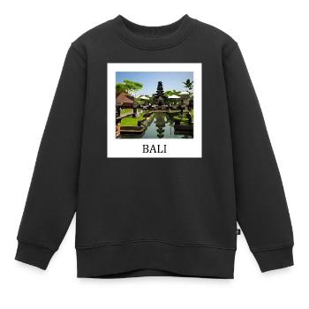Bali - Sweat Premium enfant bio - noir - Devant - AI Model Kid Female (0cm)