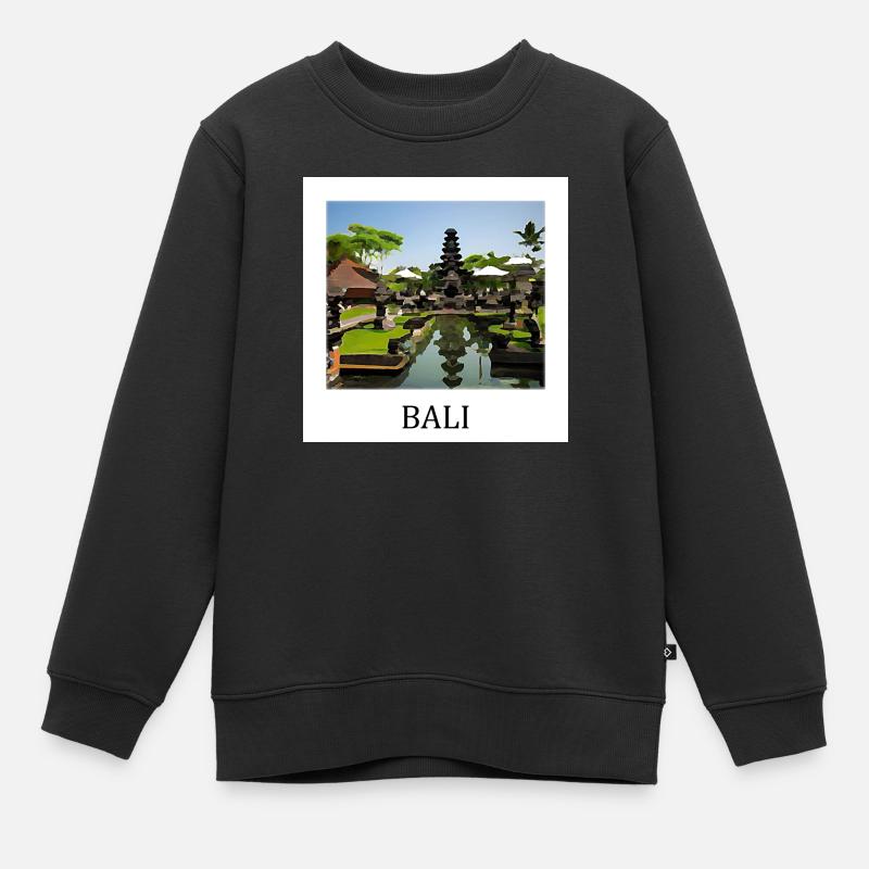 Bali - Sweat Premium enfant bio - noir