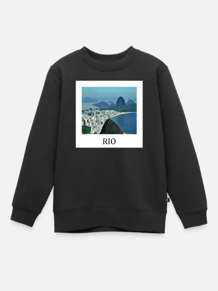 Rio de Janeiro - Sweat Premium enfant bio - noir