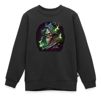 Nekromant - Kinder Premium Organic Sweatshirt - Schwarz - Vorne - AI Model Kid Female (0cm)