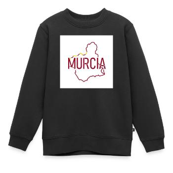Karte der Region Murcia - Kinder Premium Organic Sweatshirt - Schwarz - Vorne - AI Model Kid Female (0cm)