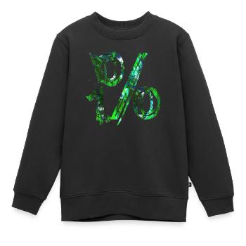 Internet email www drôle de mème grunge tech leters - Sweat Premium enfant bio - noir - Devant - AI Model Kid Female (0cm)